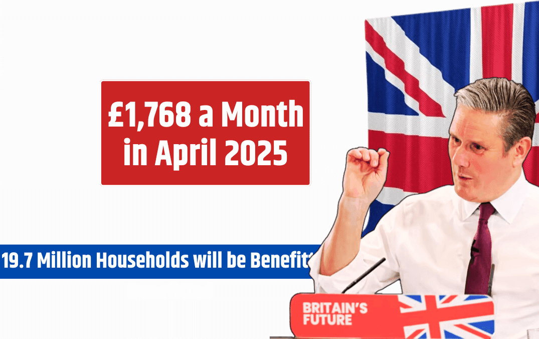 £1768 a month in April 2025 DWP Childcare Benefits 19.7 million households will be benefitted