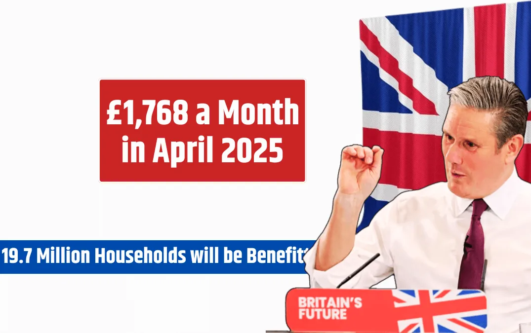 £1768 a month in April 2025 DWP Childcare Benefits 19.7 million households will be benefitted