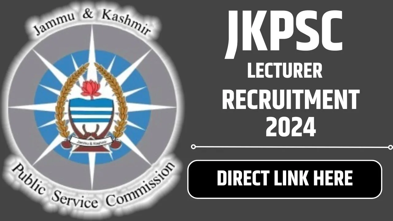 JKPSC Lecturer Recruitment 2024