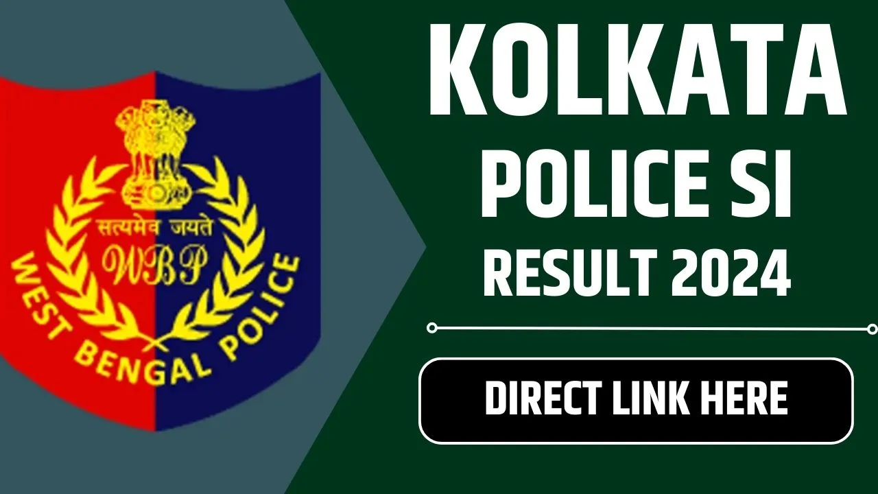 Kolkata Police SI Result 2024