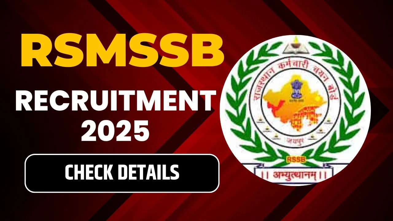 RSMSSB Recruitment 2025