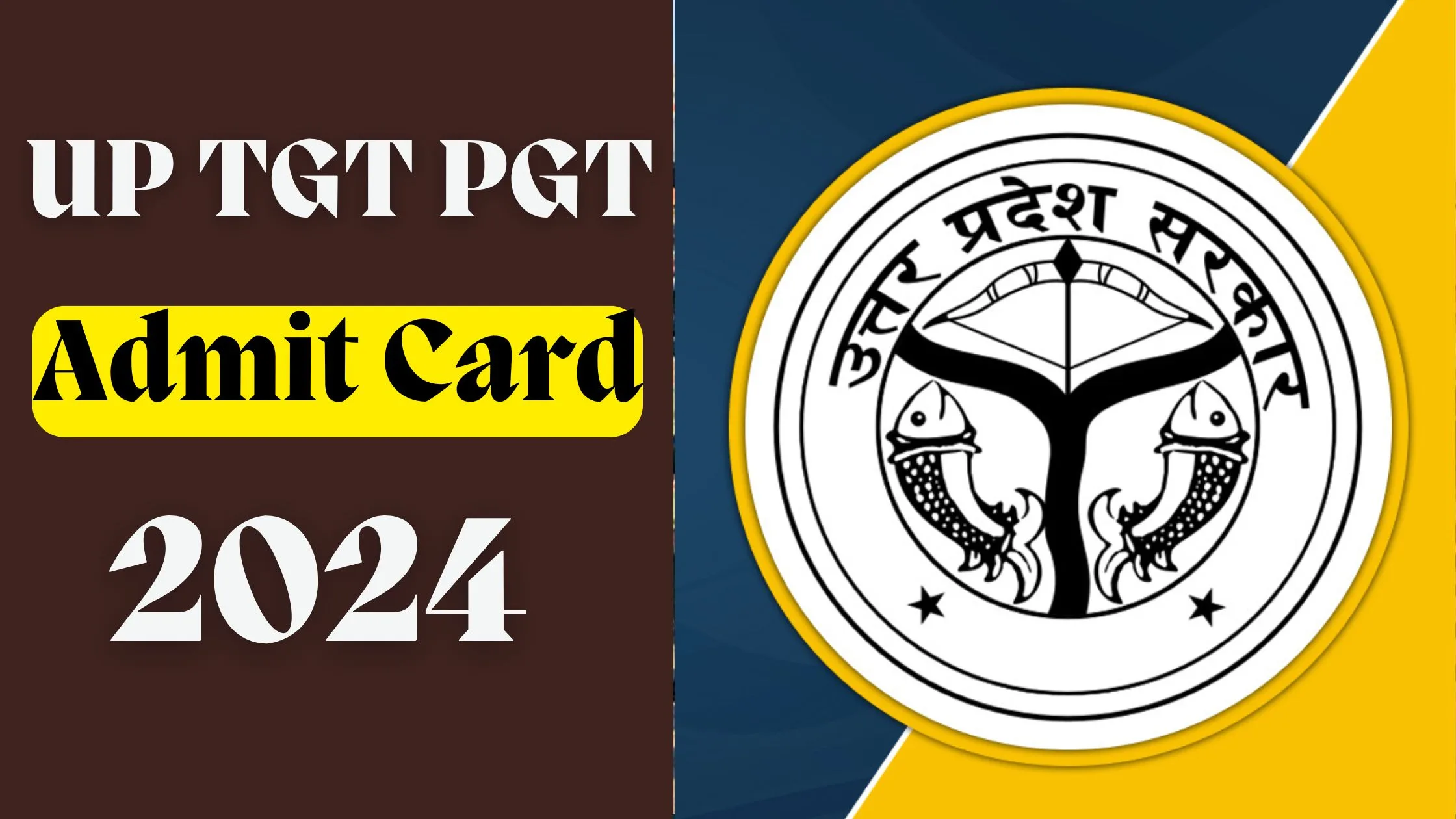 UP TGT PGT Admit Card 2024
