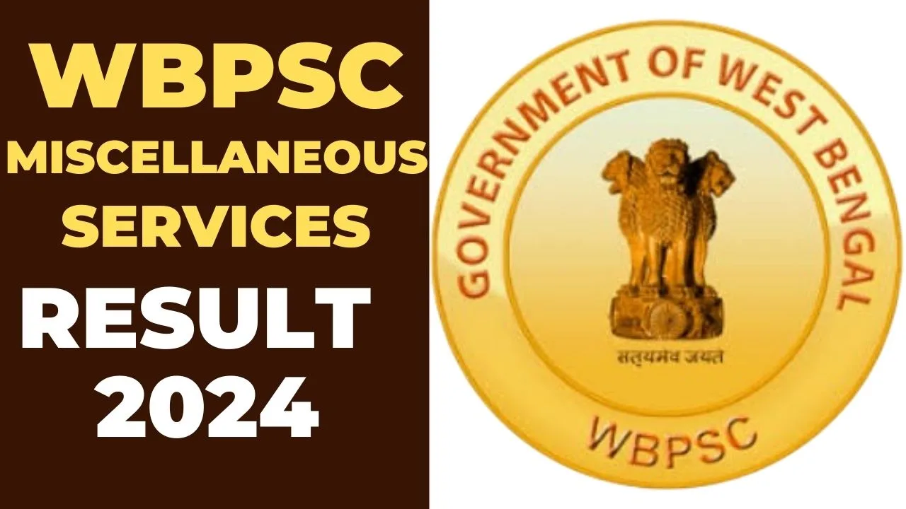 WBPSC Miscellaneous Services Result 2024